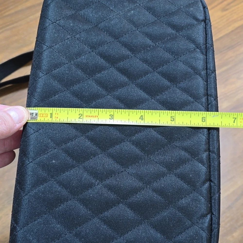 Travelon Quilted Black Jewelry Bag